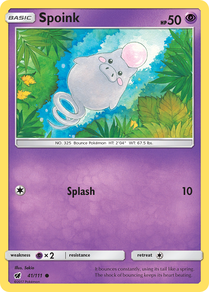 Spoink — illustrated card