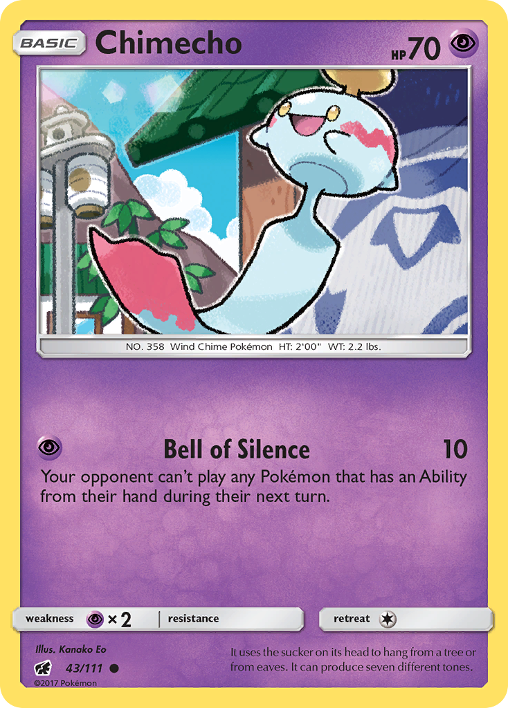 Chimecho — illustrated card