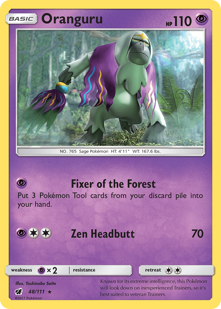 Oranguru — illustrated card
