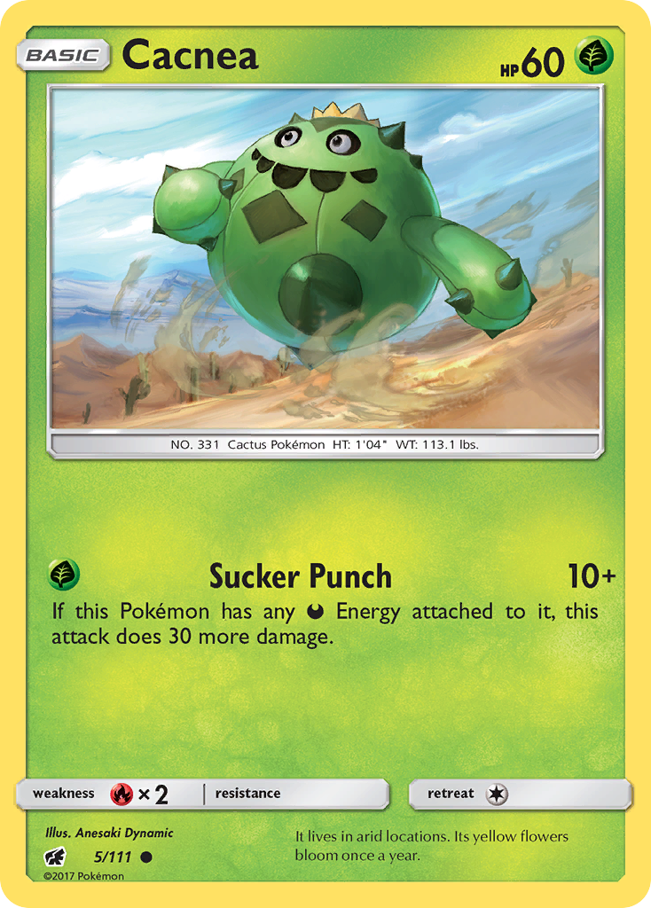 Cacnea — illustrated card