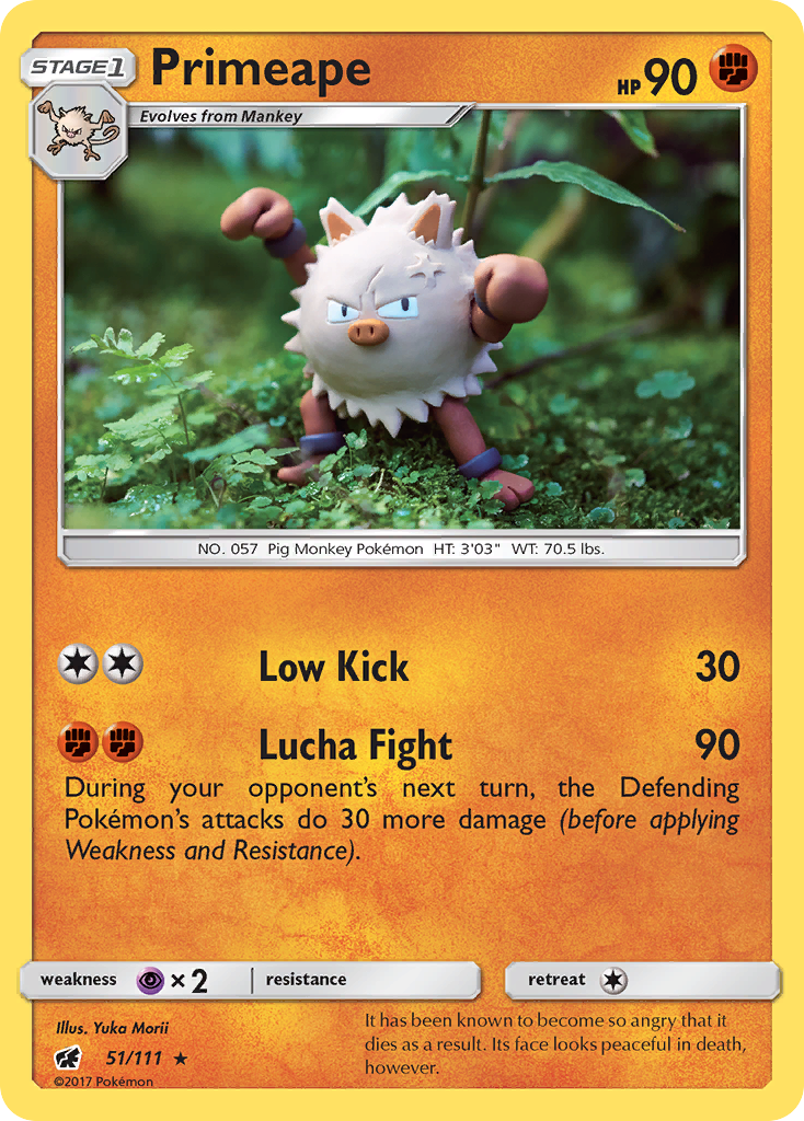 Primeape — illustrated card