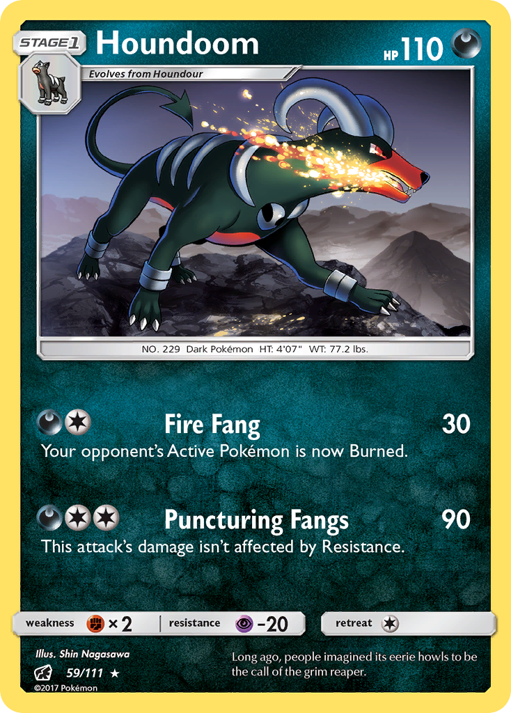Houndoom — illustrated card