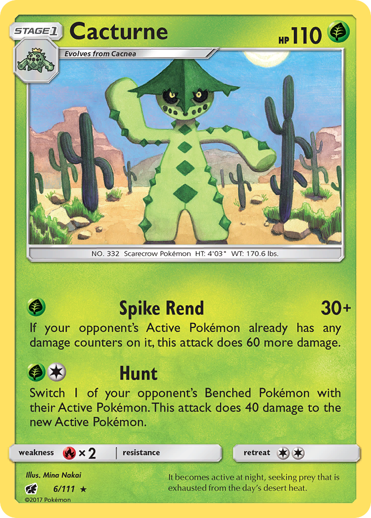 Cacturne — illustrated card