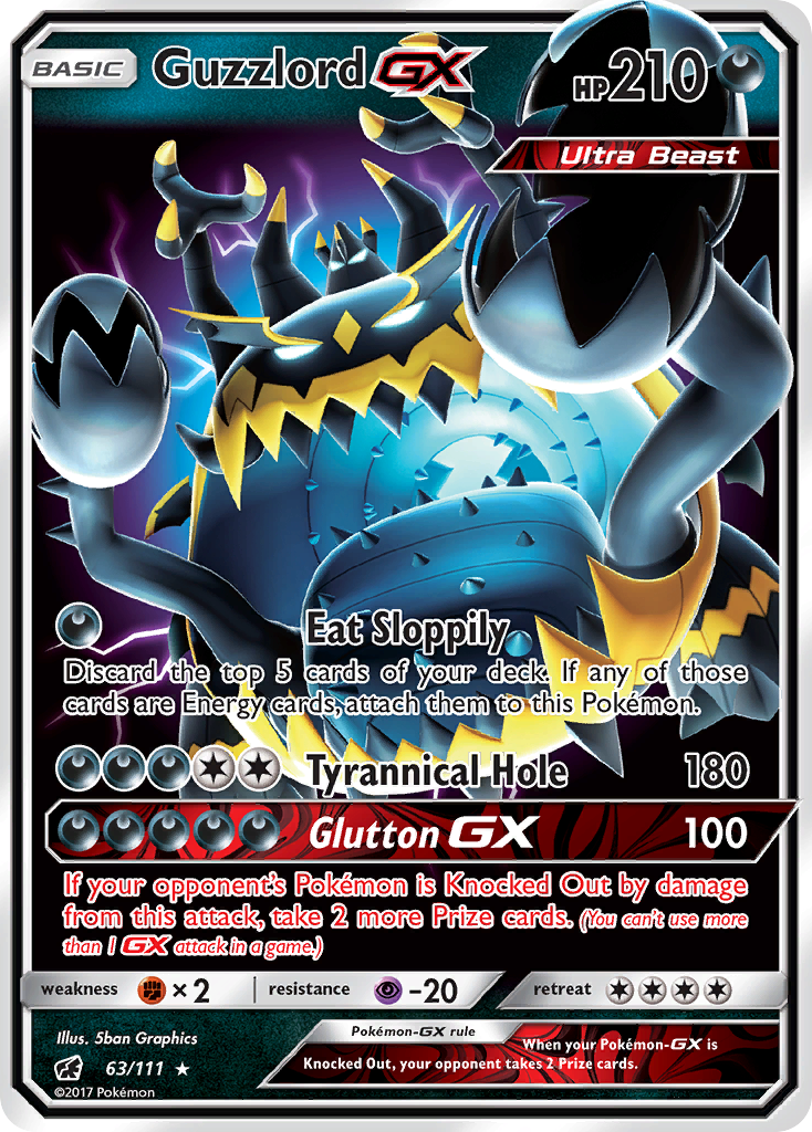 Guzzlord-GX — illustrated card