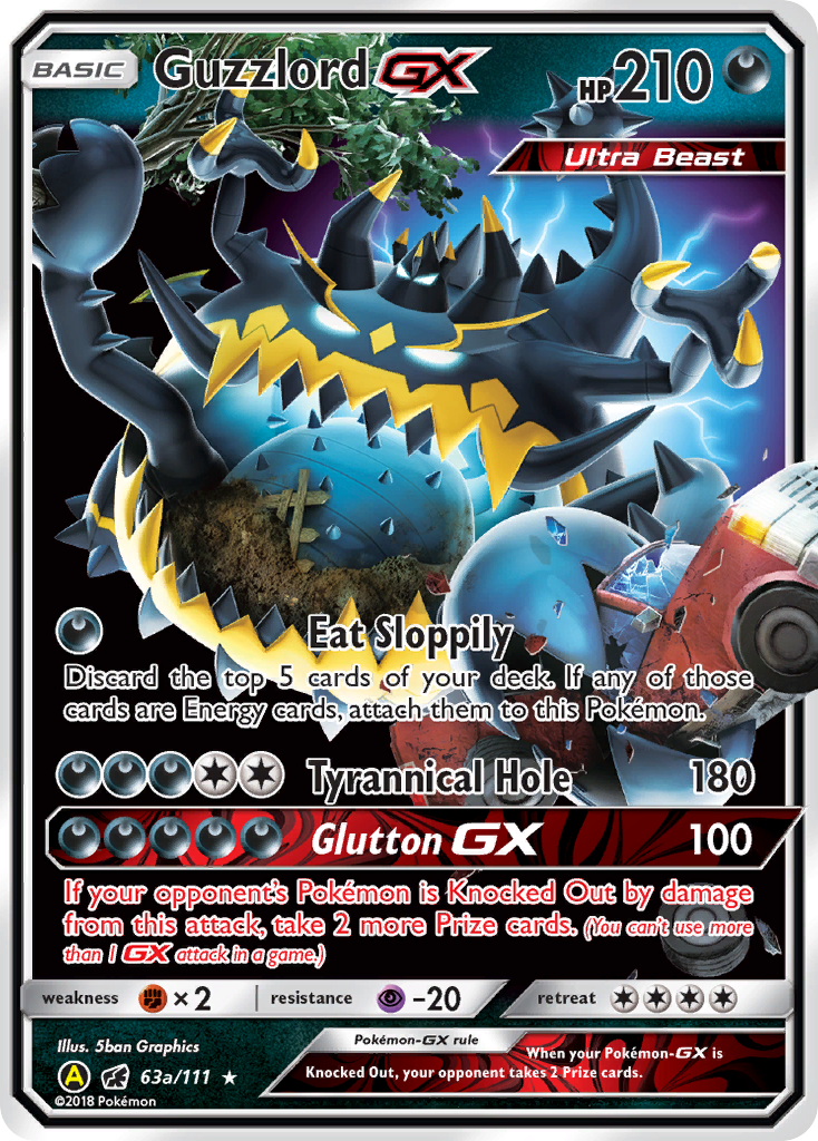 Guzzlord-GX — illustrated card