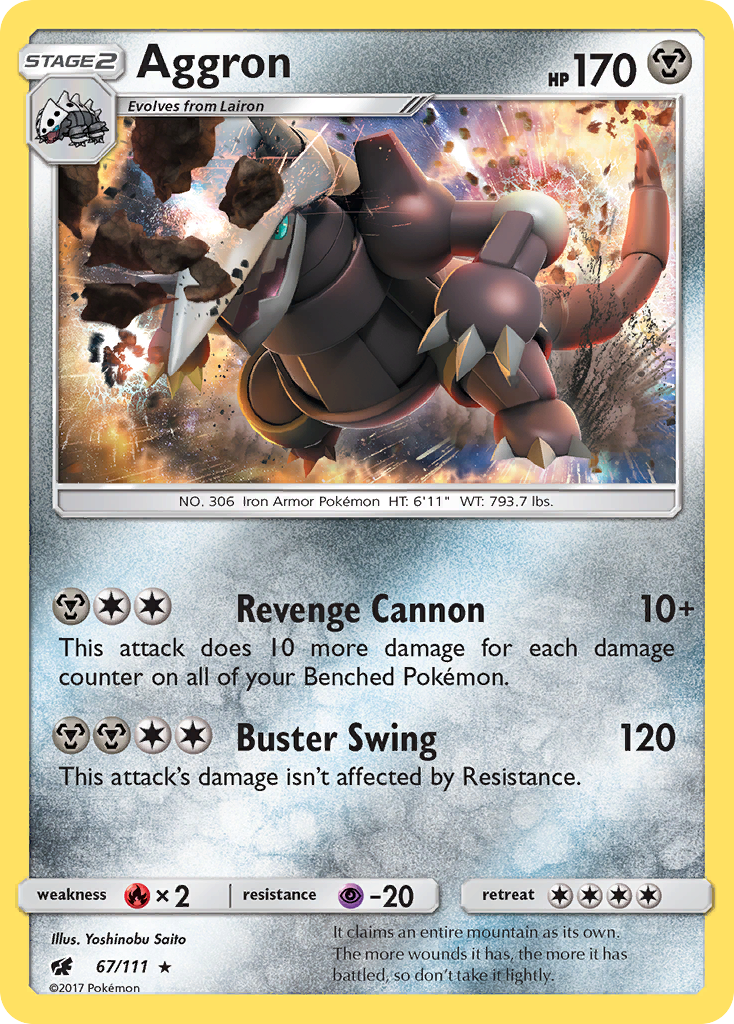 Aggron — illustrated card