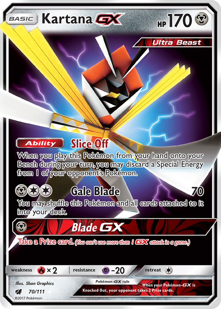 Kartana-GX — illustrated card