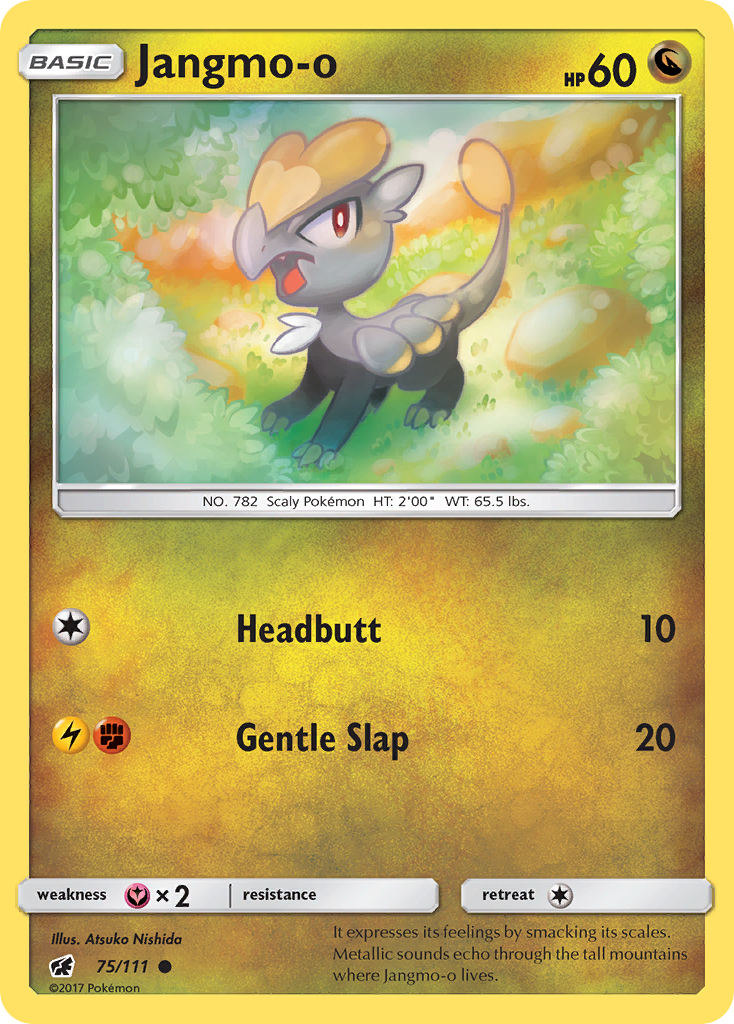 Jangmo-o — illustrated card