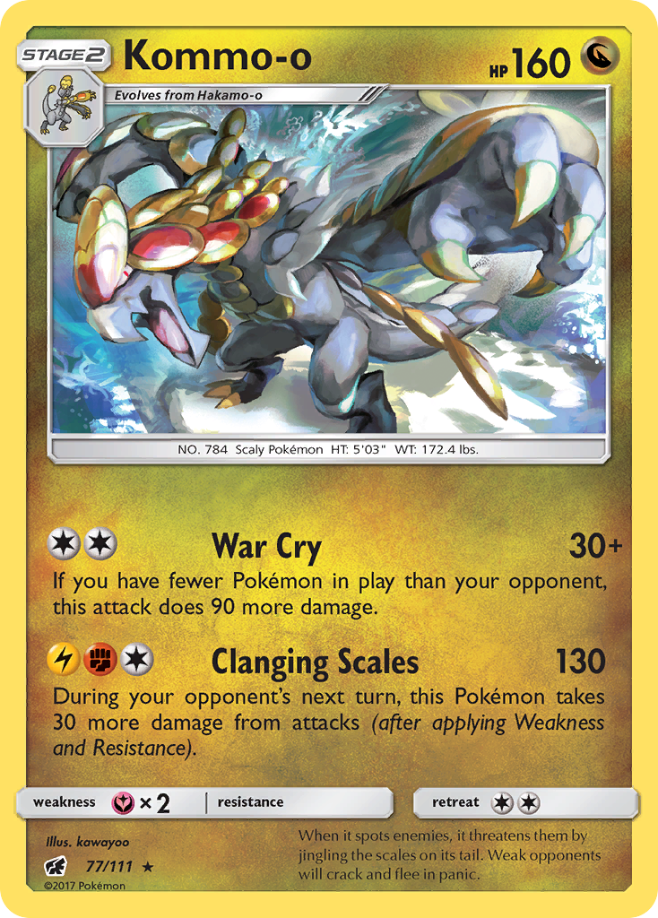Kommo-o — illustrated card