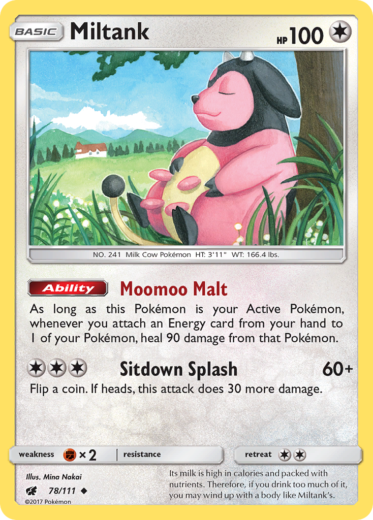 Miltank — illustrated card