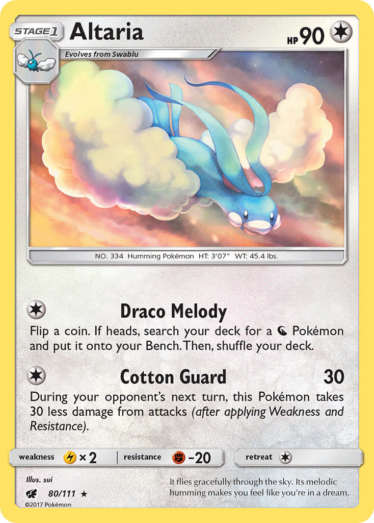 Altaria — illustrated card
