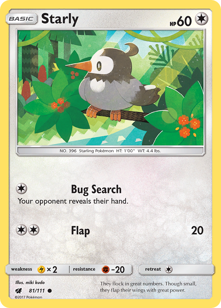 Starly — illustrated card