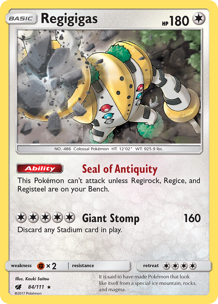 Regigigas — illustrated card