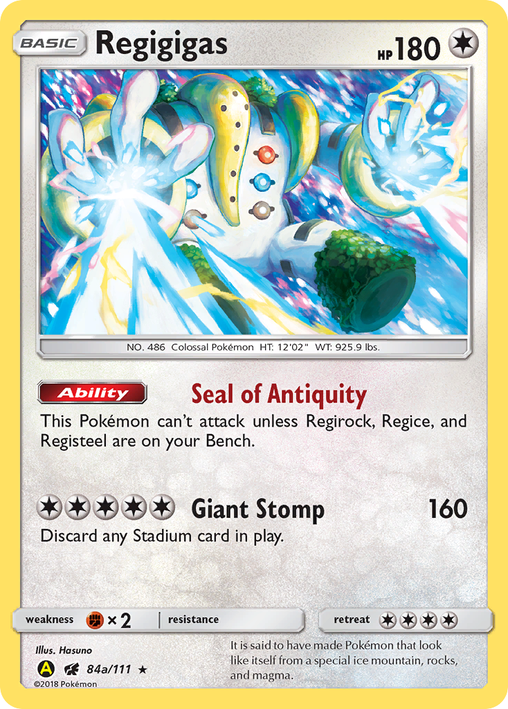Regigigas — illustrated card