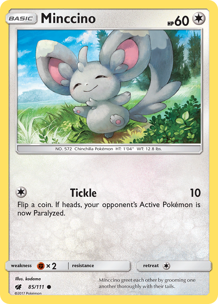 Minccino — illustrated card