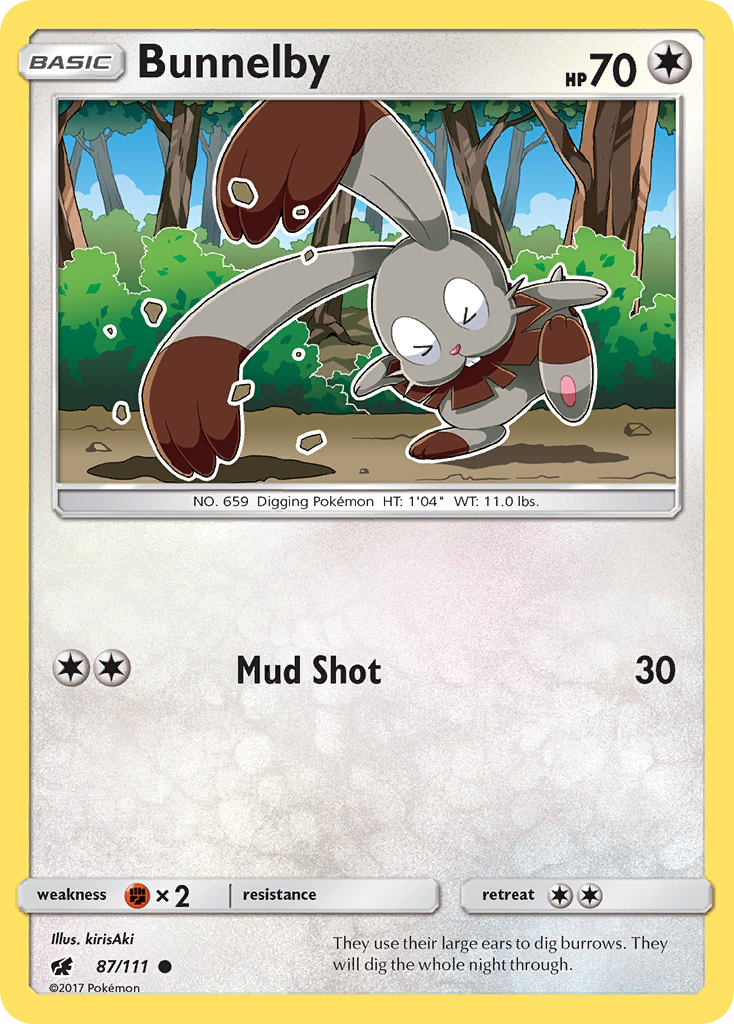 Bunnelby — illustrated card