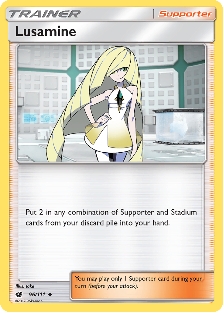 Lusamine — illustrated card