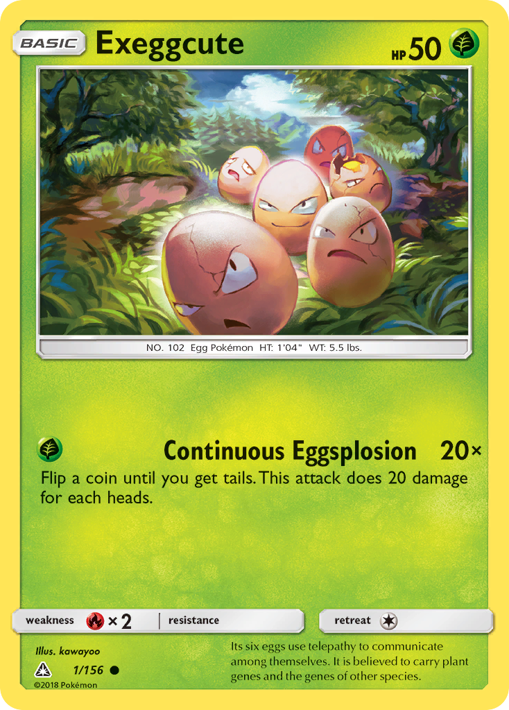 Exeggcute — illustrated card