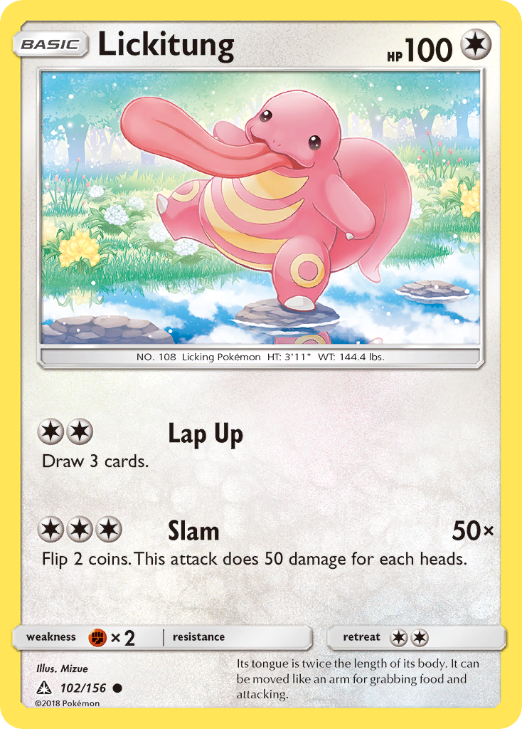Lickitung — illustrated card