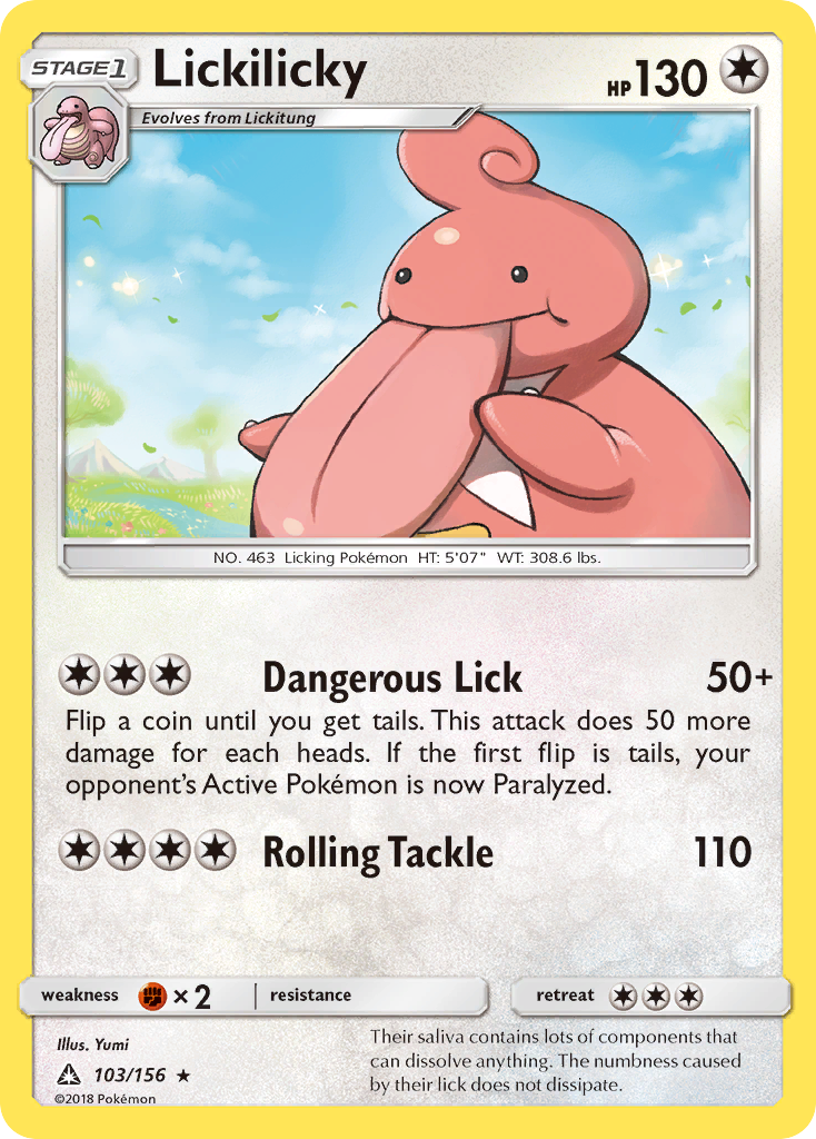 Lickilicky — illustrated card