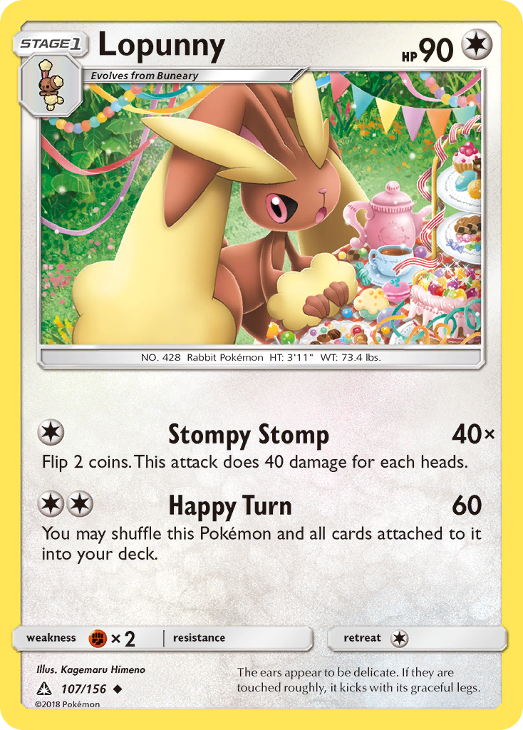Lopunny — illustrated card