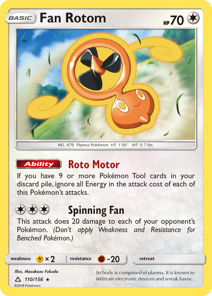 Fan Rotom — illustrated card