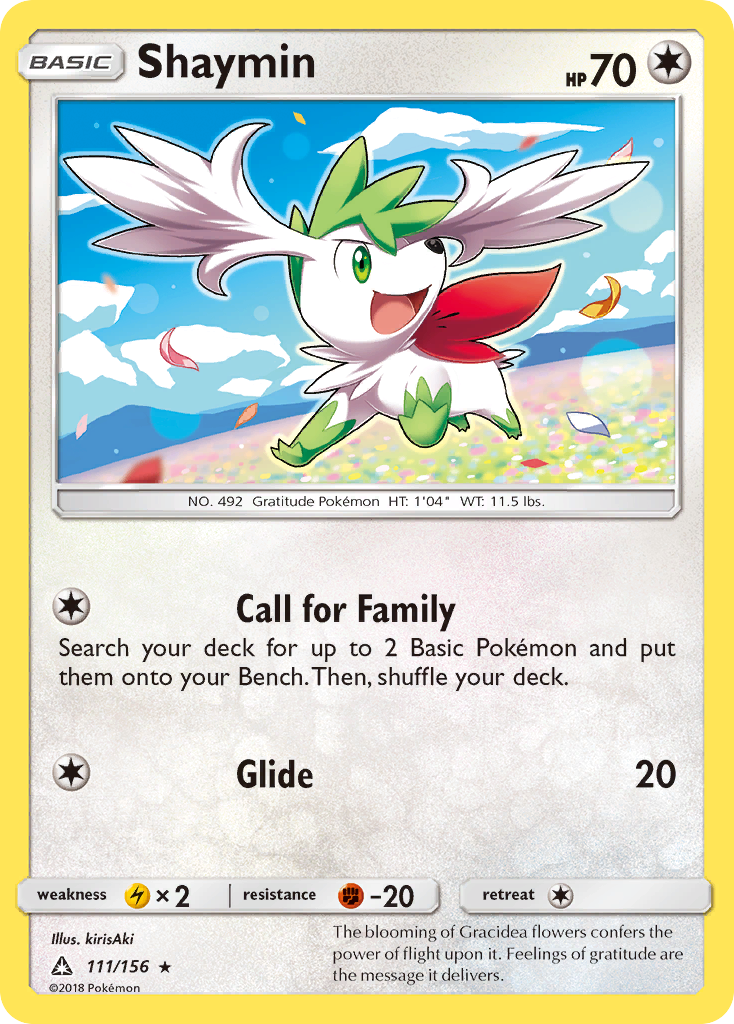 Shaymin — illustrated card