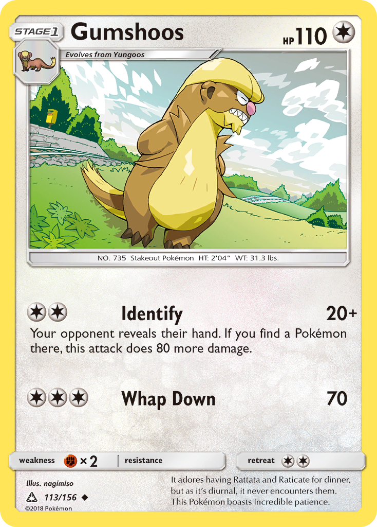 Gumshoos — illustrated card
