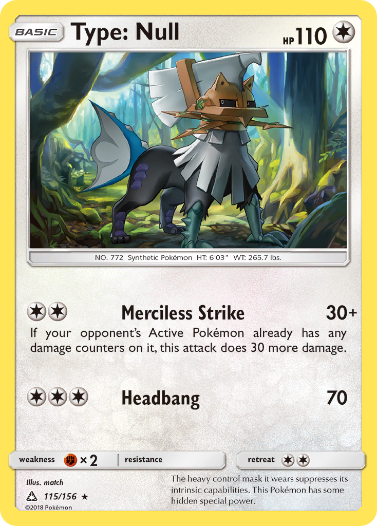 Type: Null — illustrated card