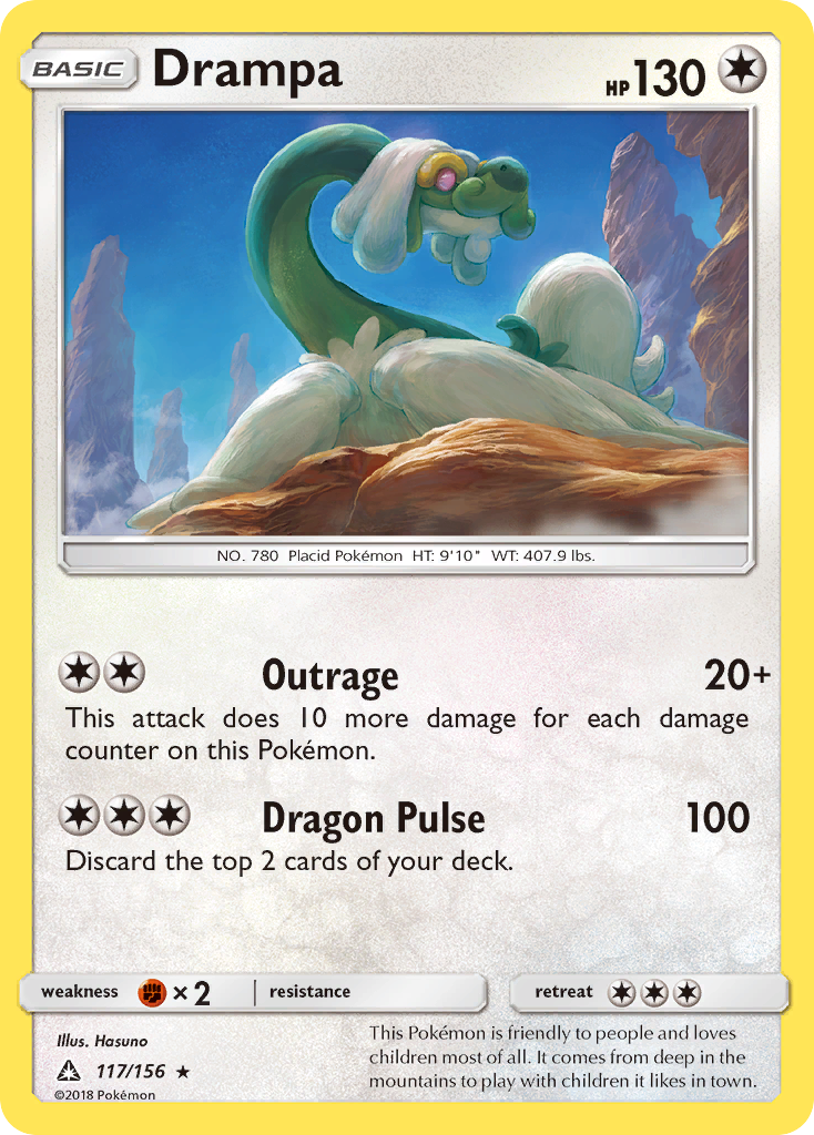 Drampa — illustrated card