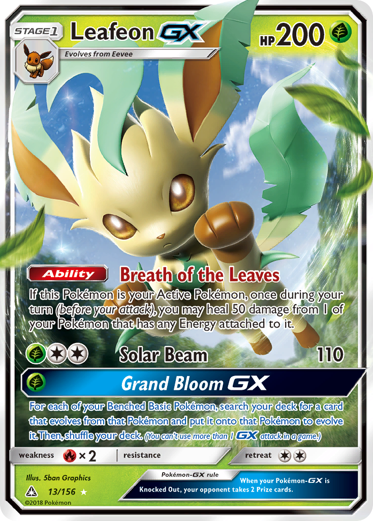 Leafeon-GX — illustrated card