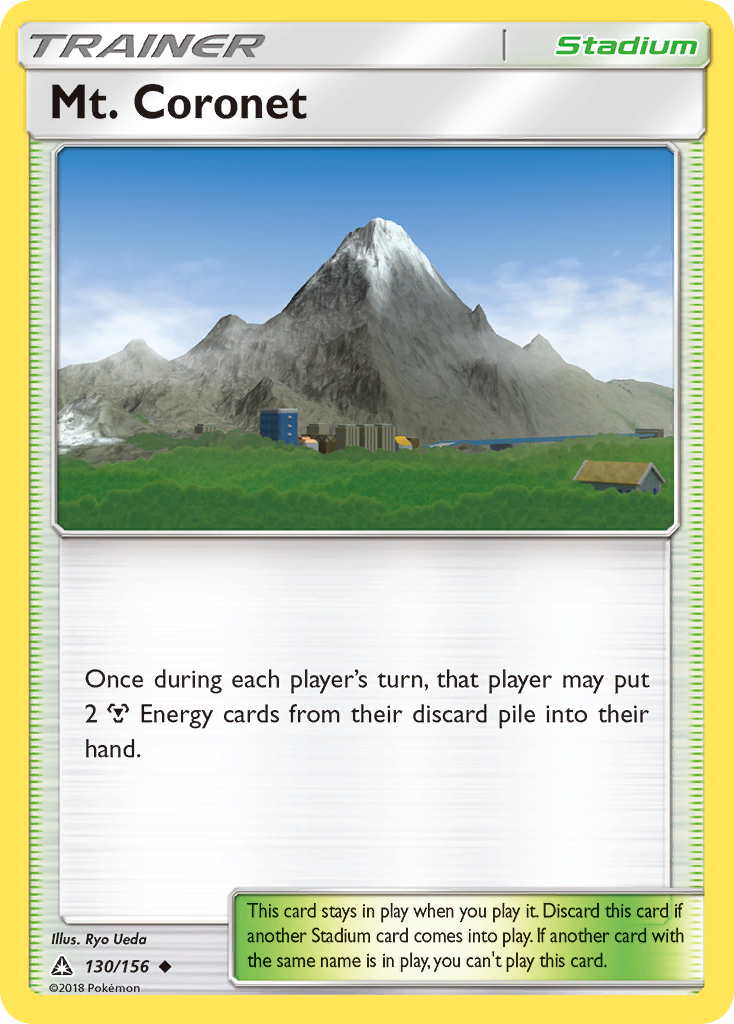 Mt. Coronet — illustrated card