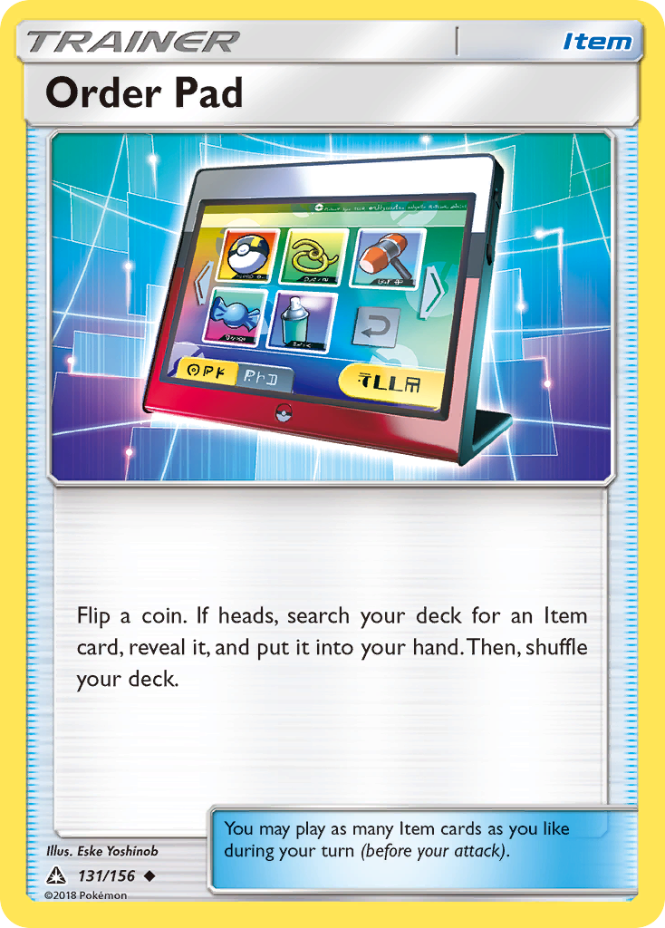 Order Pad — illustrated card