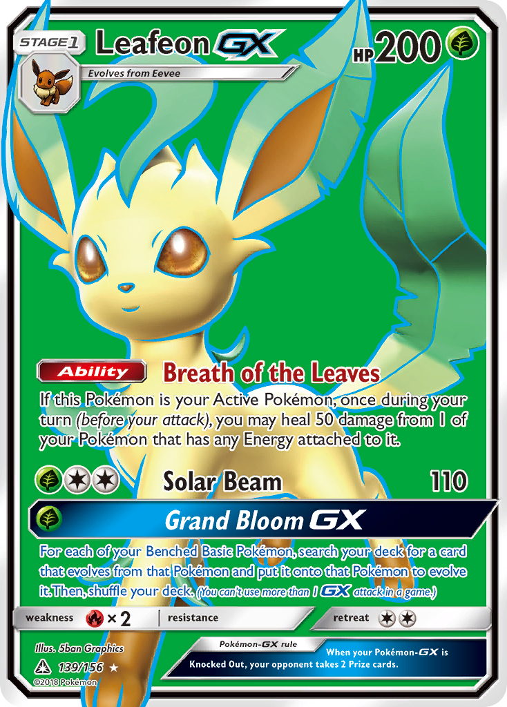 Leafeon-GX — illustrated card