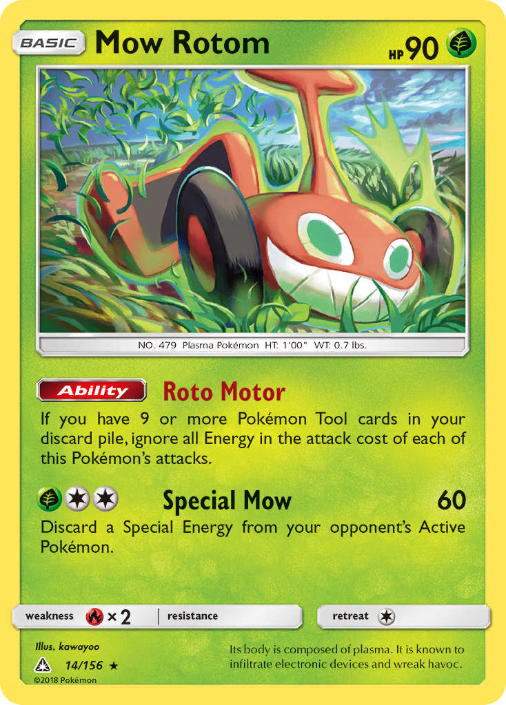 Mow Rotom — illustrated card