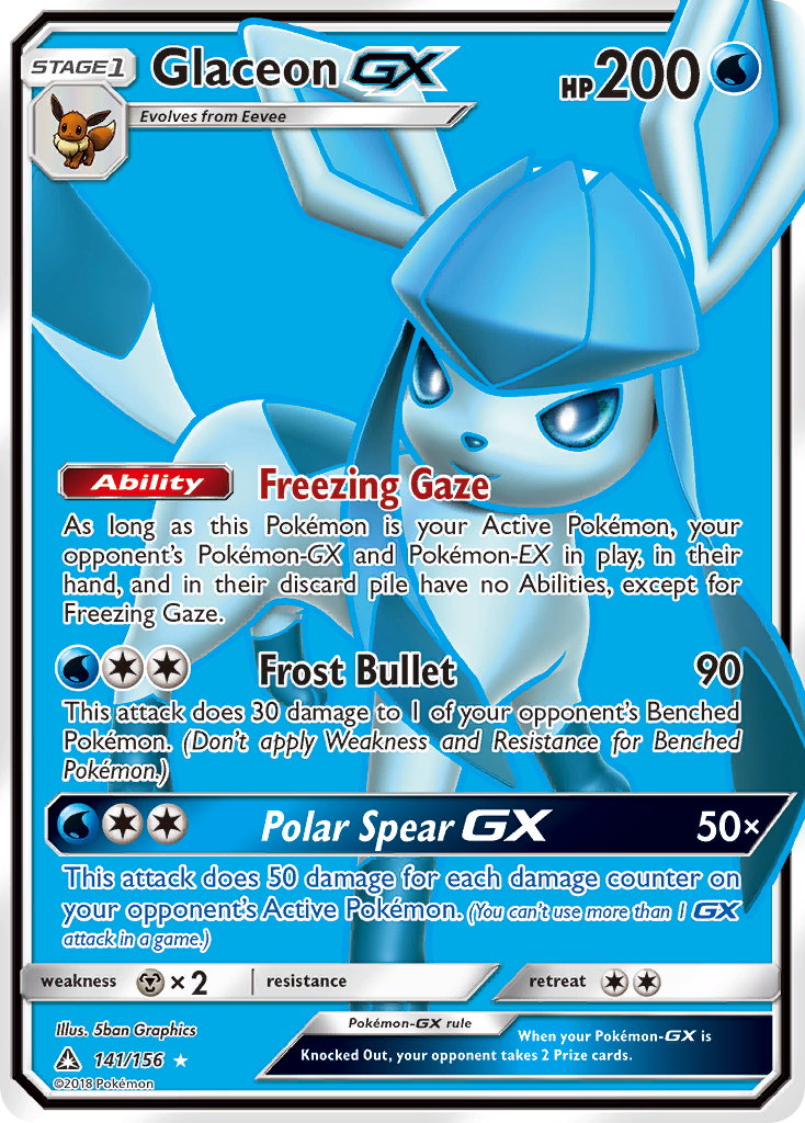 Glaceon-GX — illustrated card