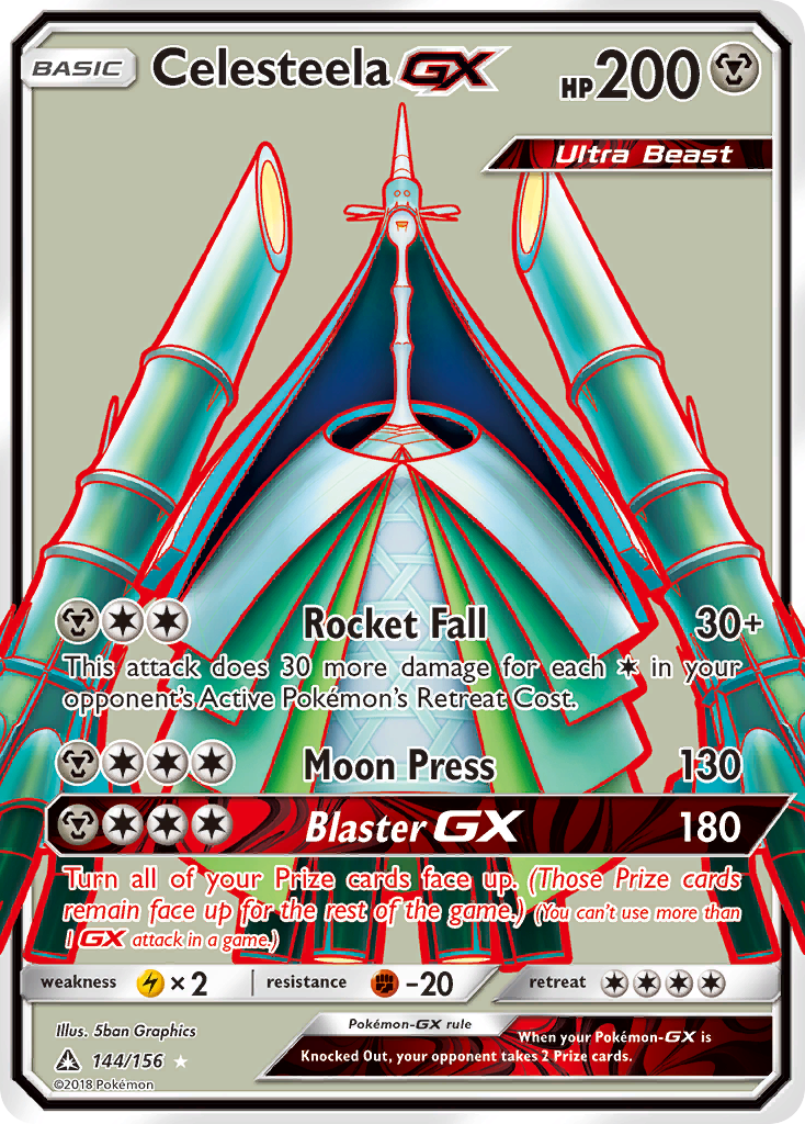 Celesteela-GX — illustrated card