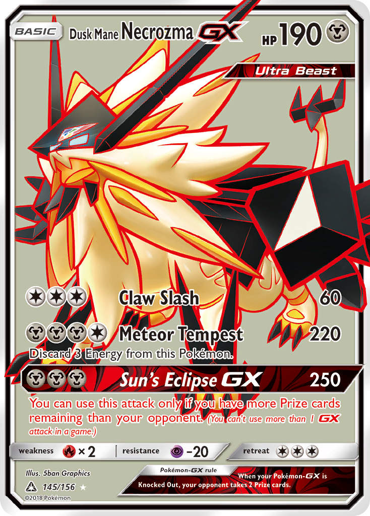 Dusk Mane Necrozma-GX — illustrated card