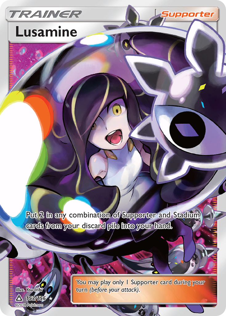 Lusamine — illustrated card