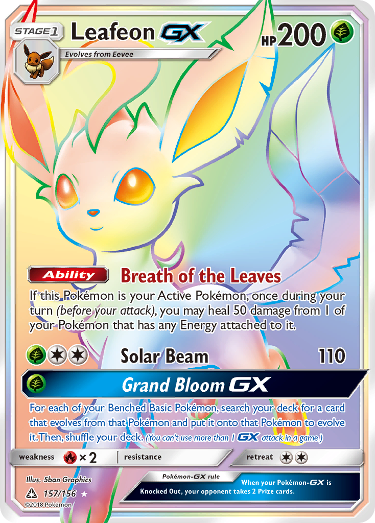Leafeon-GX — illustrated card