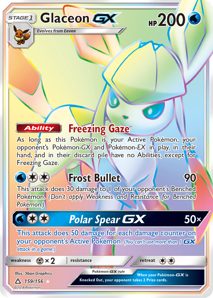 Glaceon-GX — illustrated card
