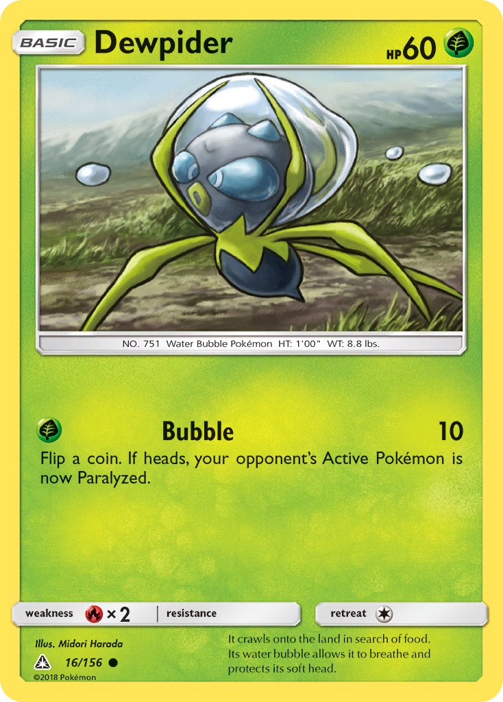 Dewpider — illustrated card