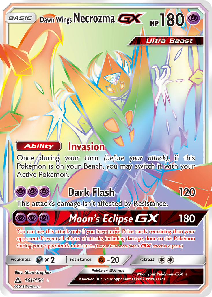 Dawn Wings Necrozma-GX — illustrated card