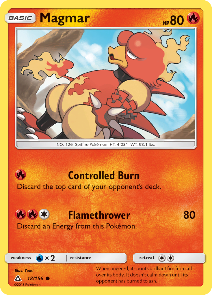 Magmar — illustrated card