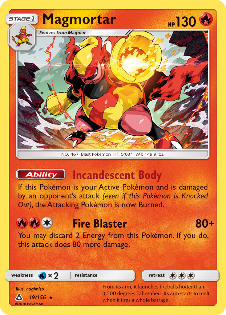 Magmortar — illustrated card
