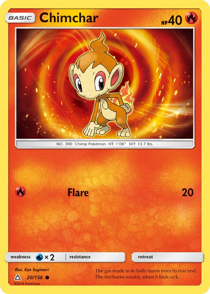 Chimchar — illustrated card