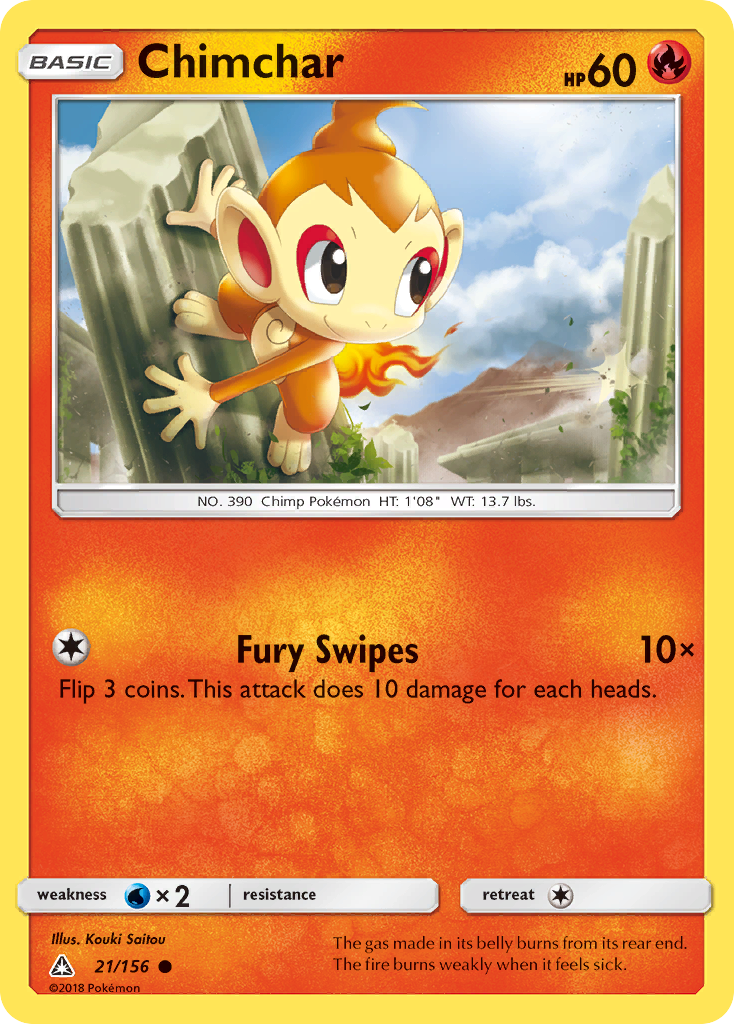 Chimchar — illustrated card