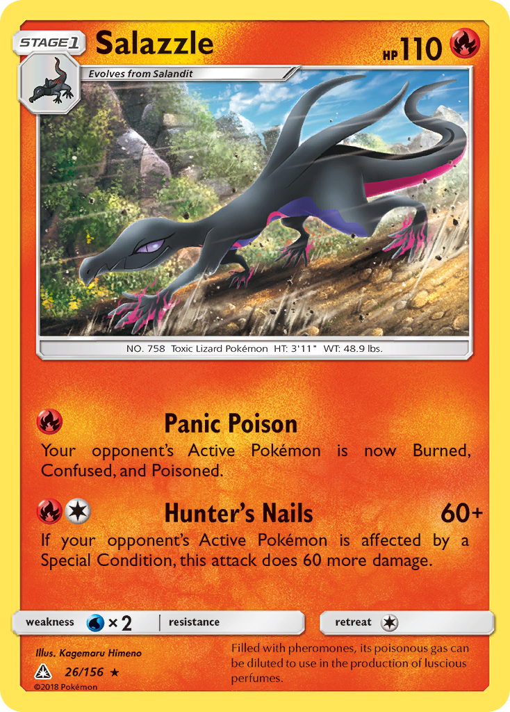 Salazzle — illustrated card