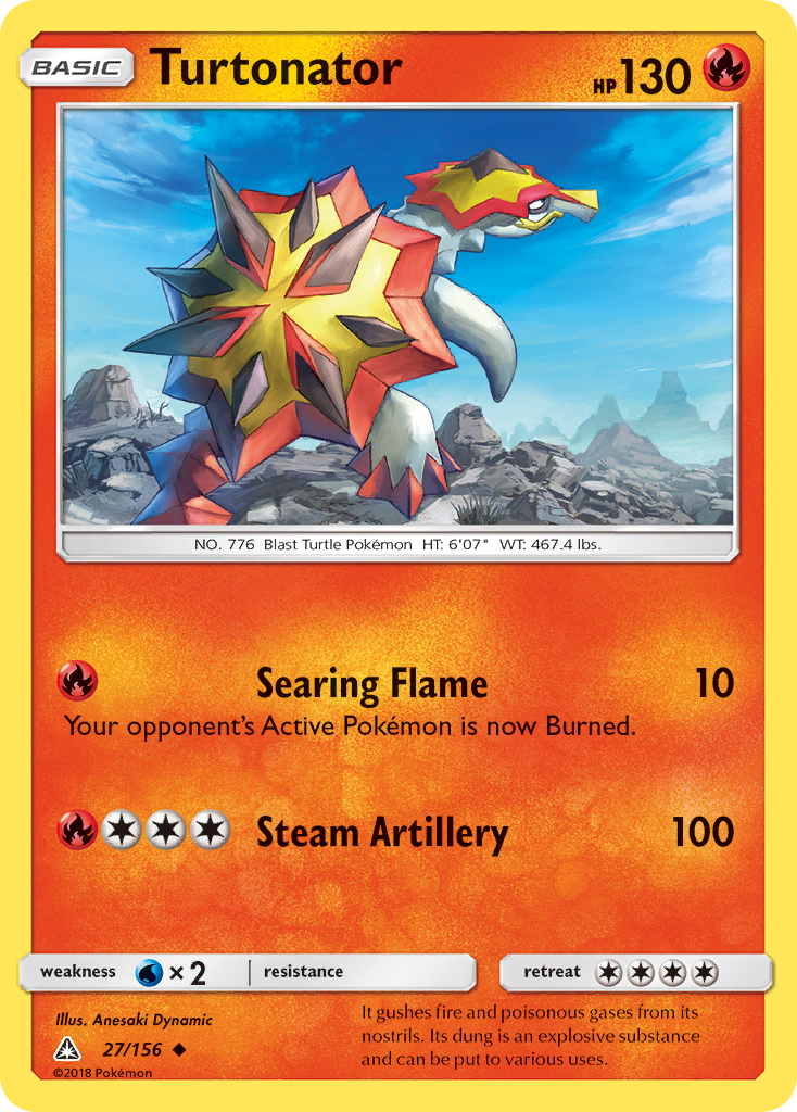Turtonator — illustrated card