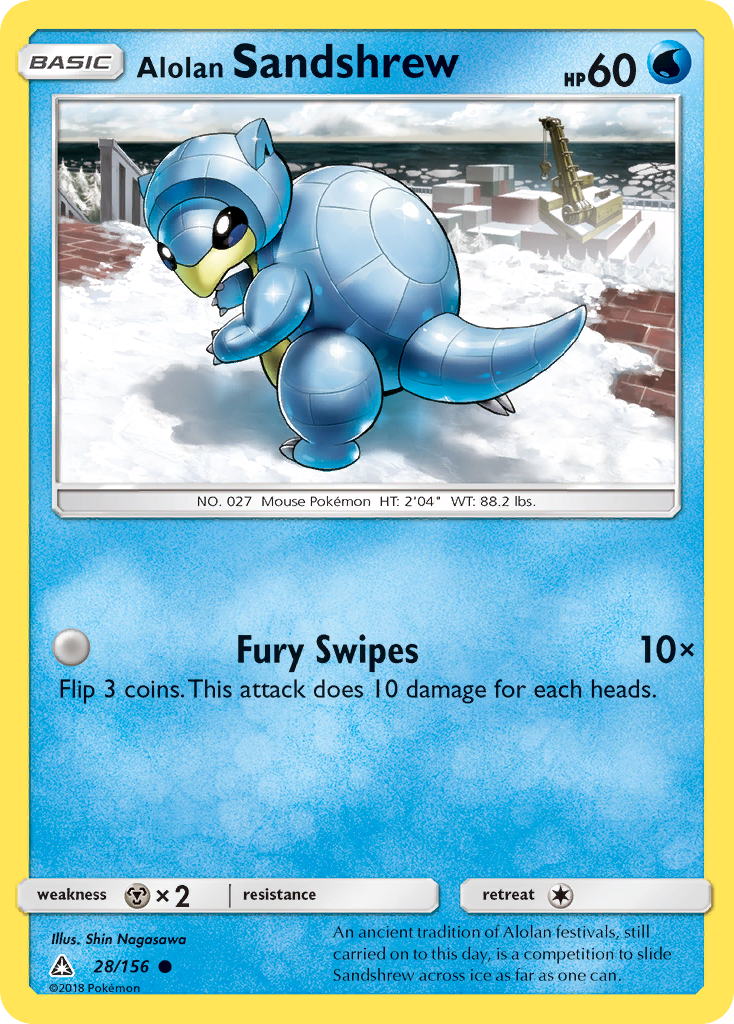 Alolan Sandshrew — illustrated card